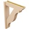 Ekena Millwork 5 1/2-in W x 22-in D x 30-in H Funston Slat Rough Cedar Woodgrain TimberThane Outlooker, Primed Tan OUTUR055X22X30FST24RCPR - alternate 2